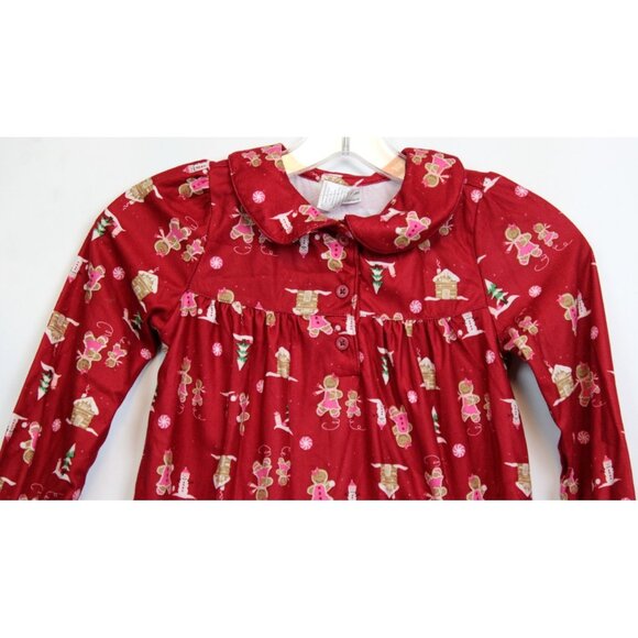 NWT 2007 Gymboree Gingerbread Cookie Girls Nightgown Pajamas PJ sz 6 Winter Xmas - Picture 2 of 9